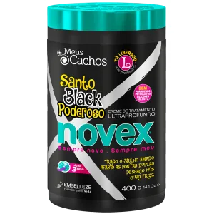 Novex Treatment Cream My Cachos Santo Black Powerful Poderoso 400g