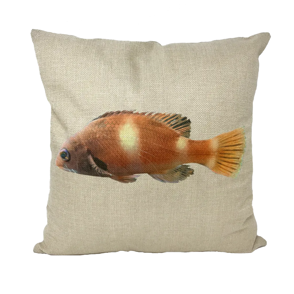 Orange Fish Throw Pillows