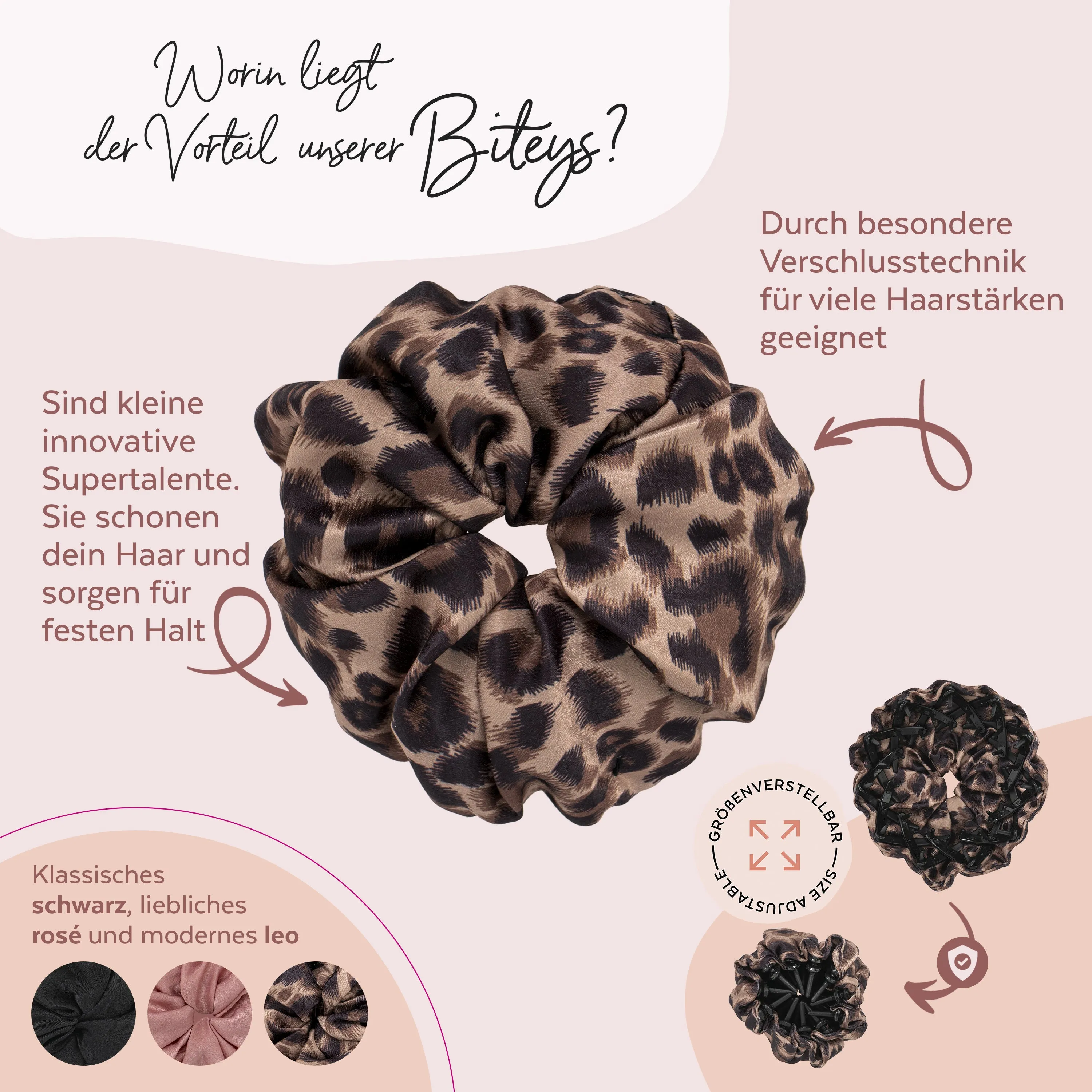 PARSA Beauty The Scrunchie Powerful Leopatra mit innovativen Biteys