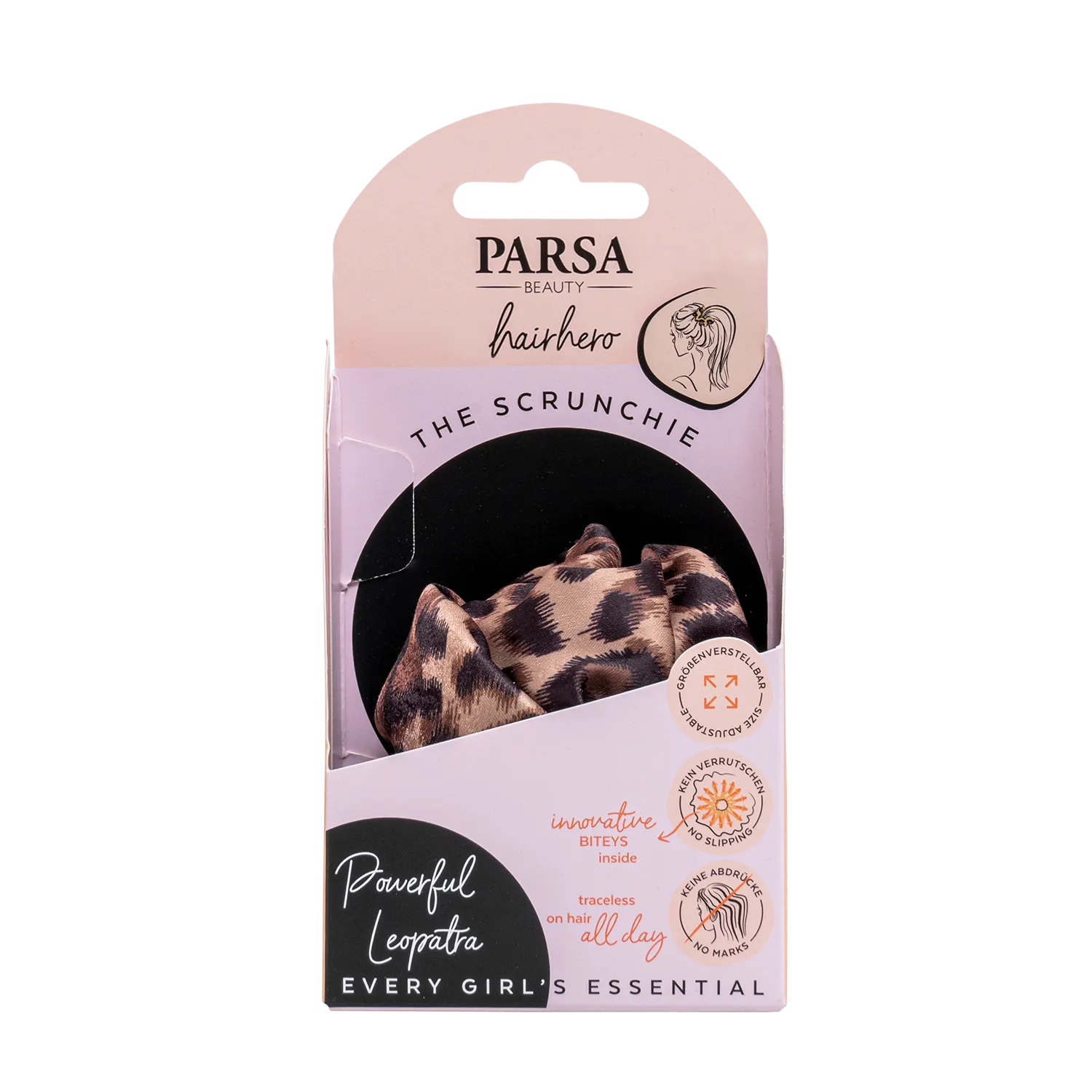 PARSA Beauty The Scrunchie Powerful Leopatra mit innovativen Biteys