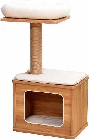 Petpals Catry 29.7-in Modern Jute Cat Tree & Condo