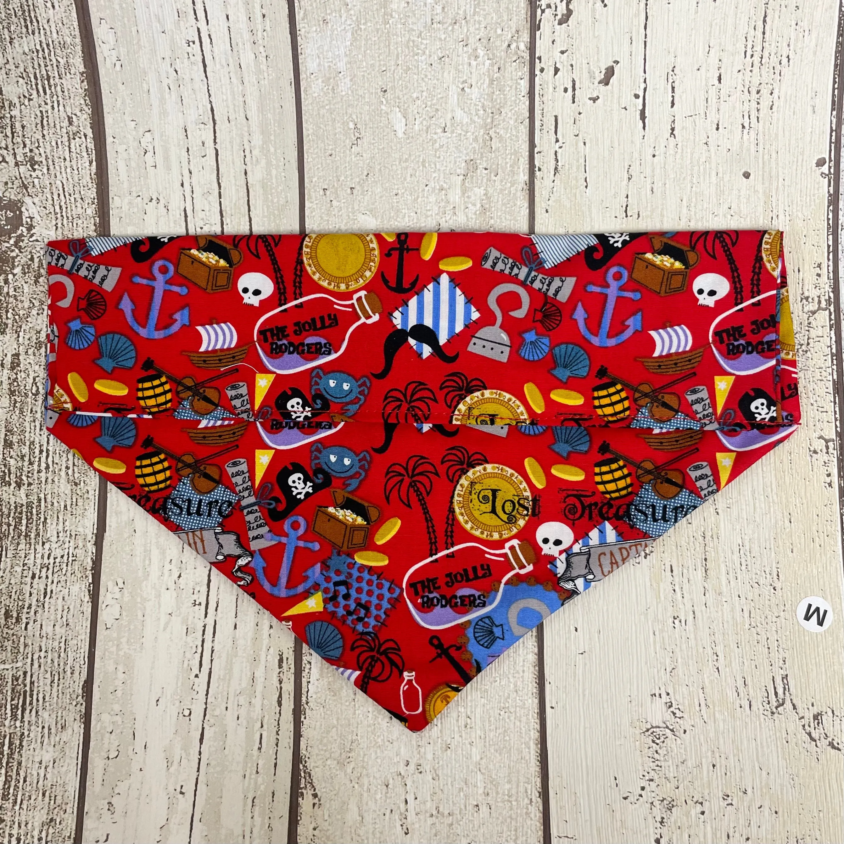 Pirate Slip-On Dog Bandana