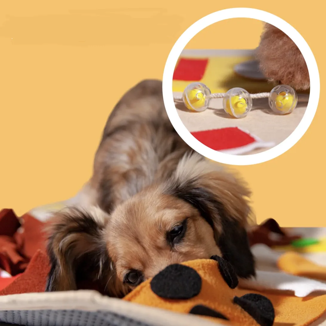 POOZPET Happy Meal Sniffing Game Mat Pet Toys