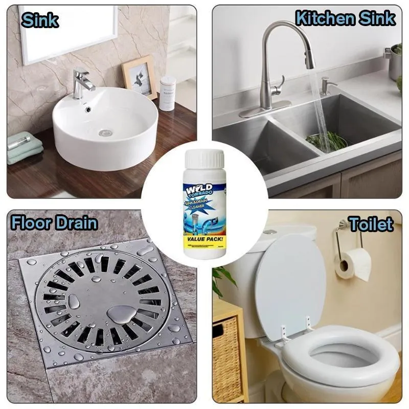 Powerful washbasin and drain cleaner