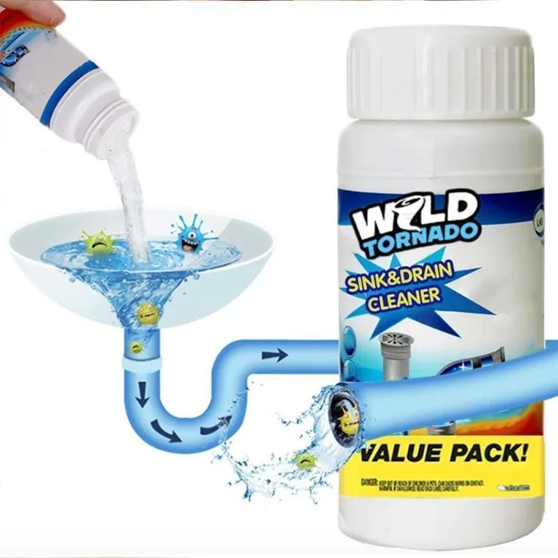 Powerful washbasin and drain cleaner