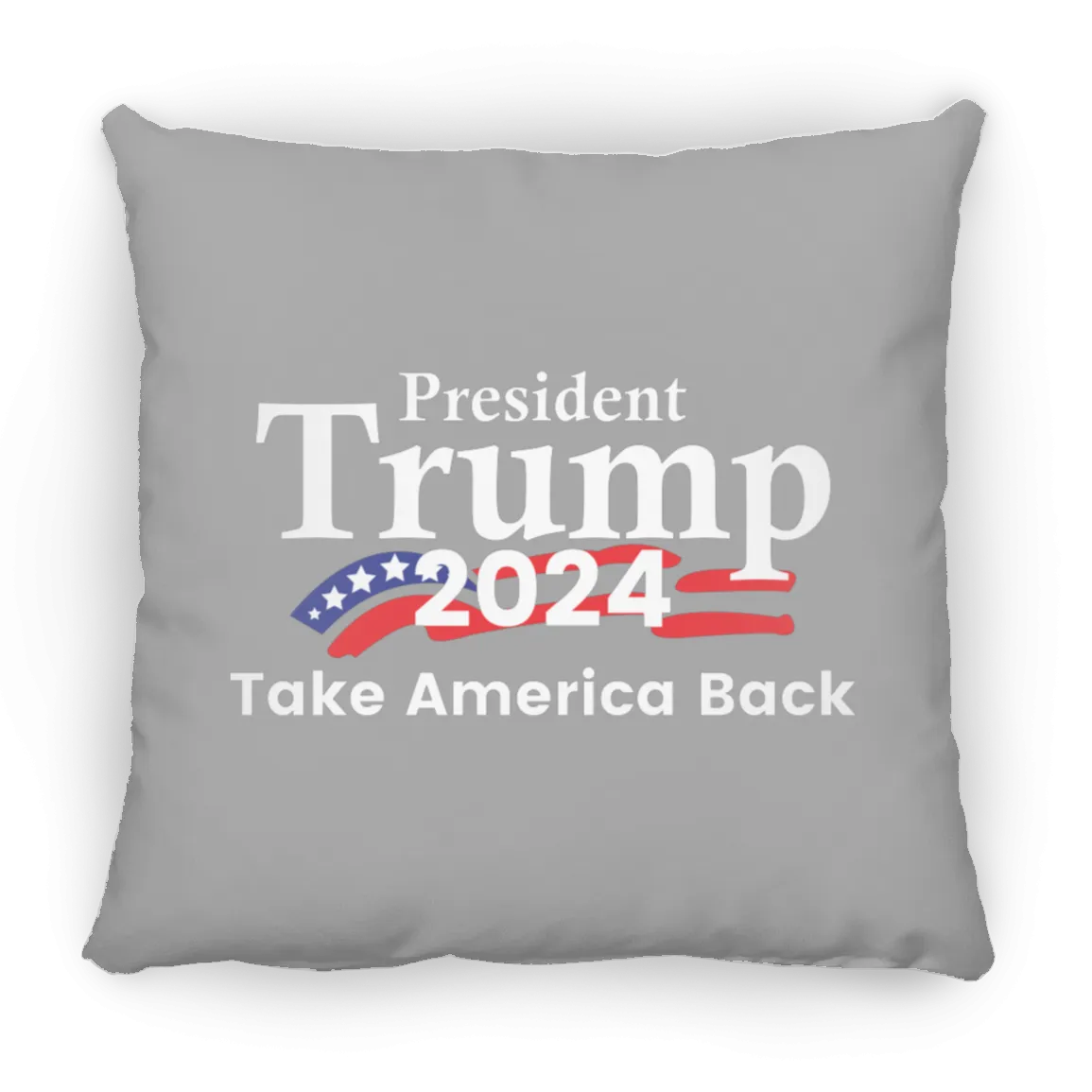 President Trump 2024 Take America Back Large Square Pillow