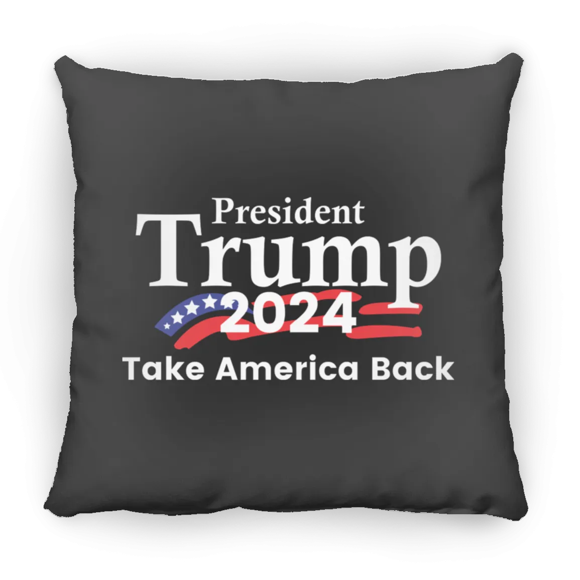 President Trump 2024 Take America Back Large Square Pillow