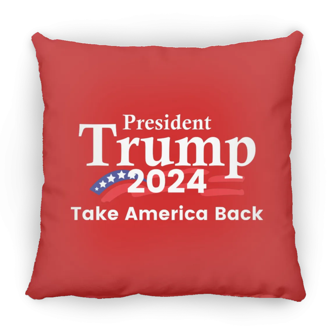 President Trump 2024 Take America Back Large Square Pillow