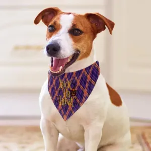 Purple Halloween Dog Bandana for Trick or Treat Fun