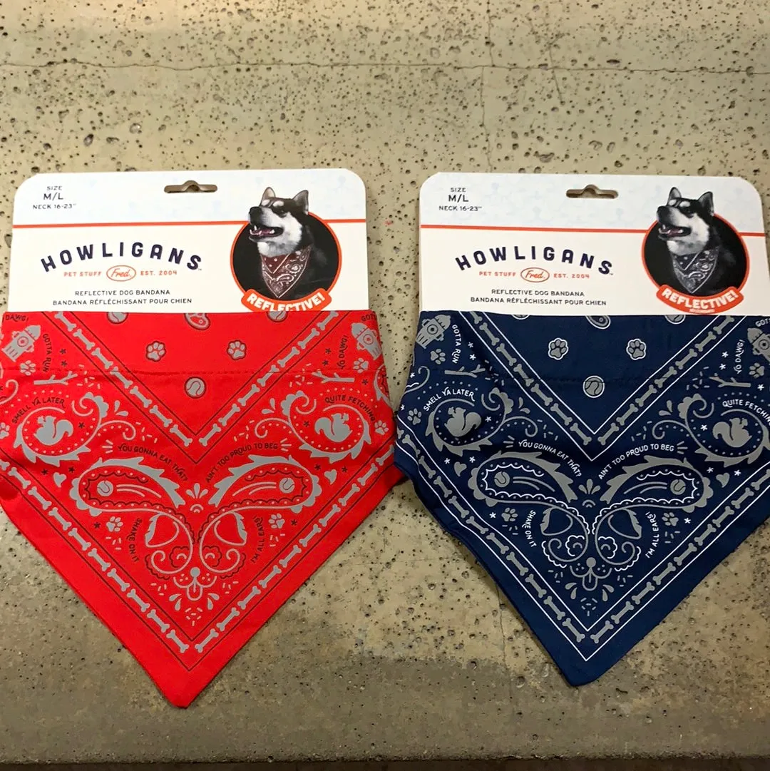 Reflective Dog Bandanas (2 Colours - Only Small Left!)