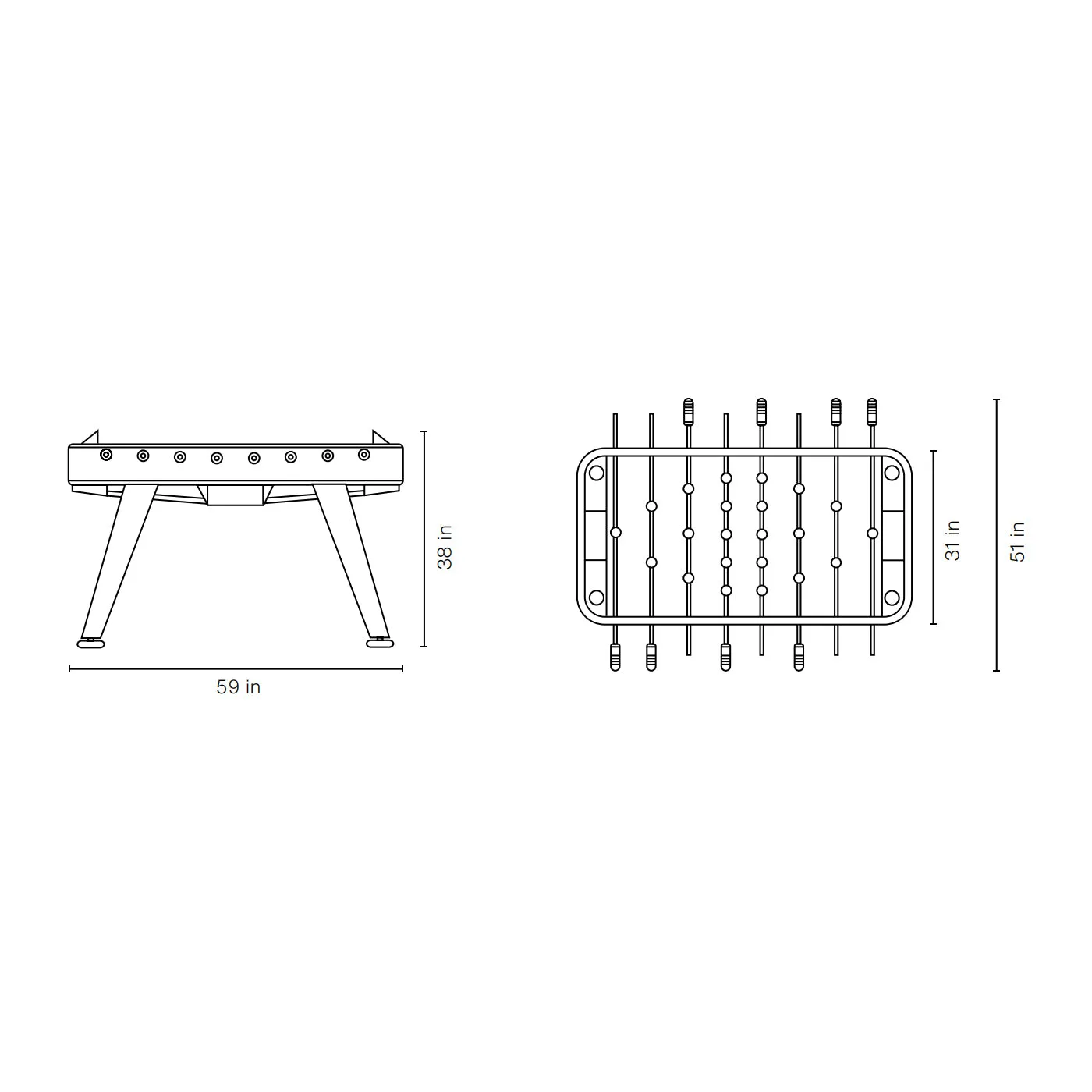 RS#2 Outdoor Football Table