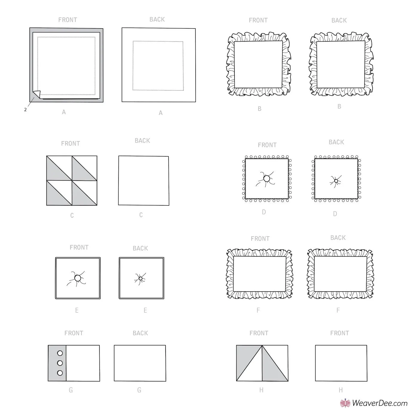 Simplicity Pattern S9402 Easy Pillows