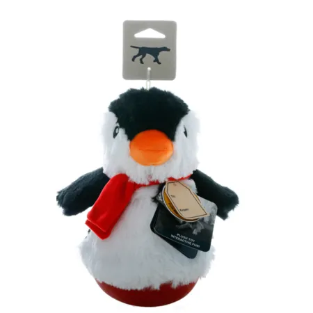 Tall Tails Roly Roly Penguin Holiday Dog Toy