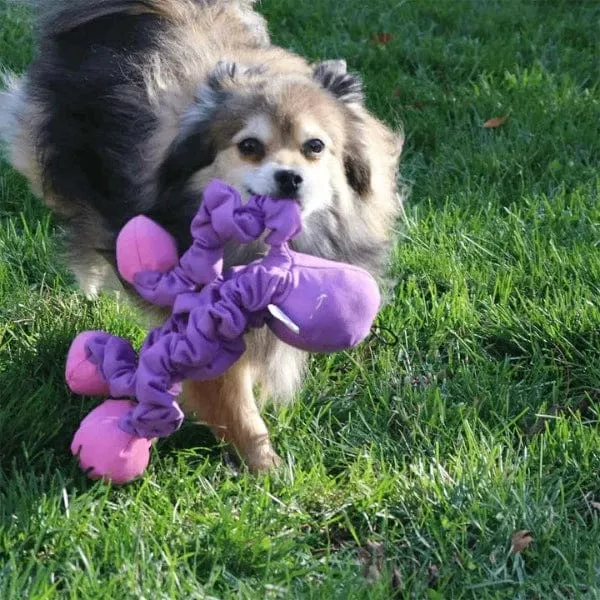 tender-tuffs Stretchy Purple Octopus Dog Toy