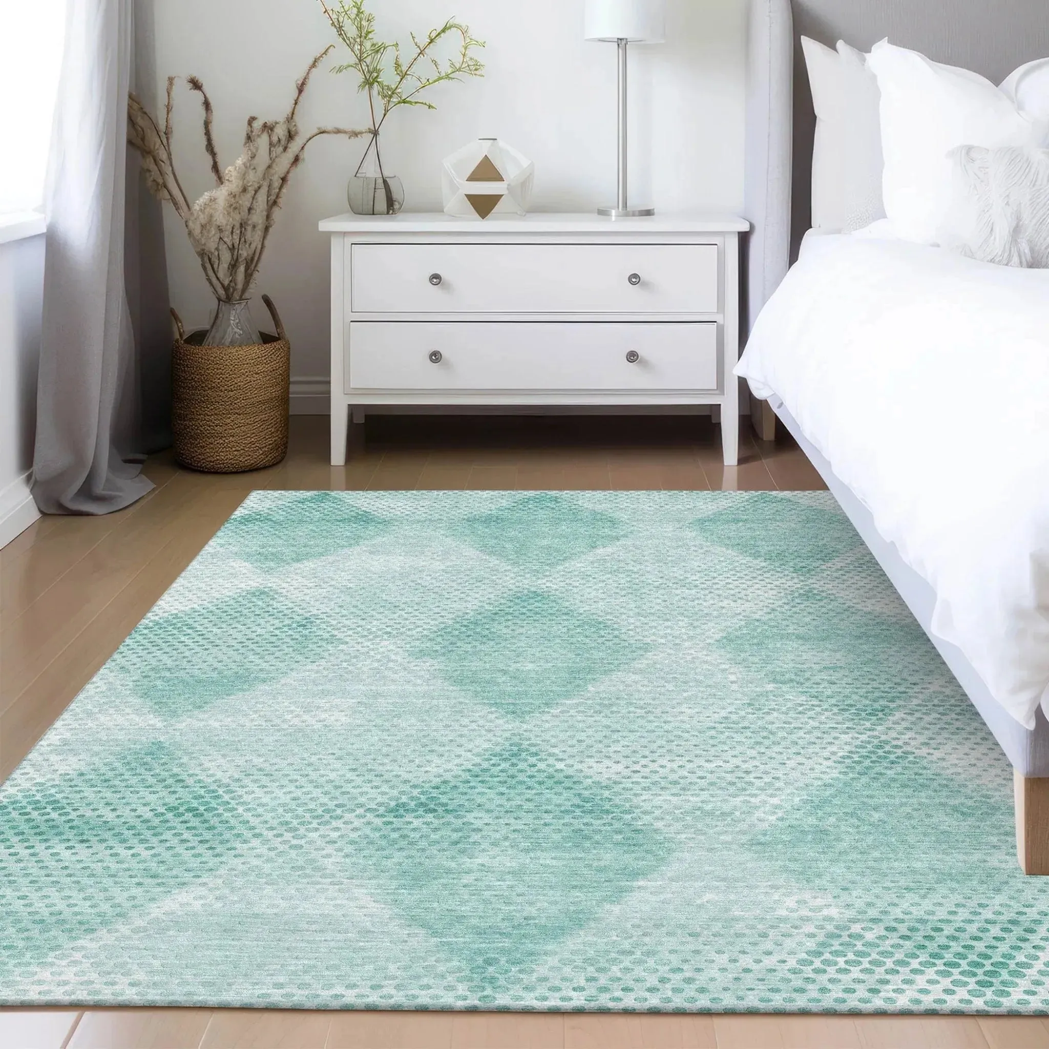 Trevi TV4 Teal Rug