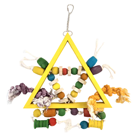 Tweeters Triangle Wood Bird Toy