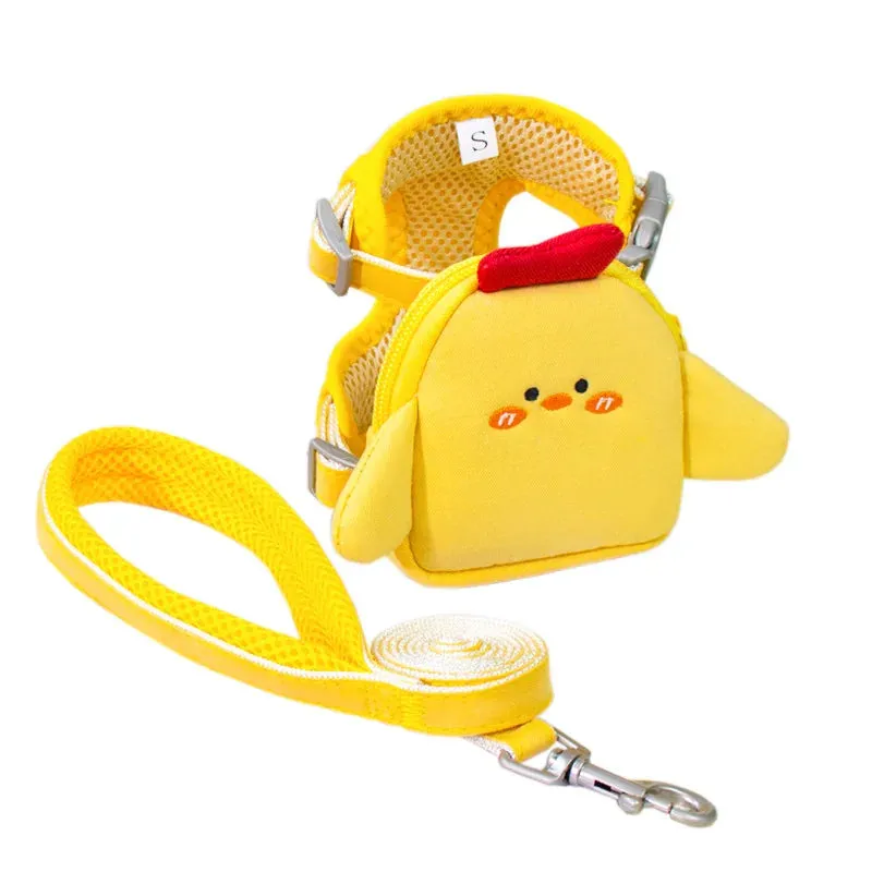 Vest Cats & Small Dog Cute Backpack with Towing Rope