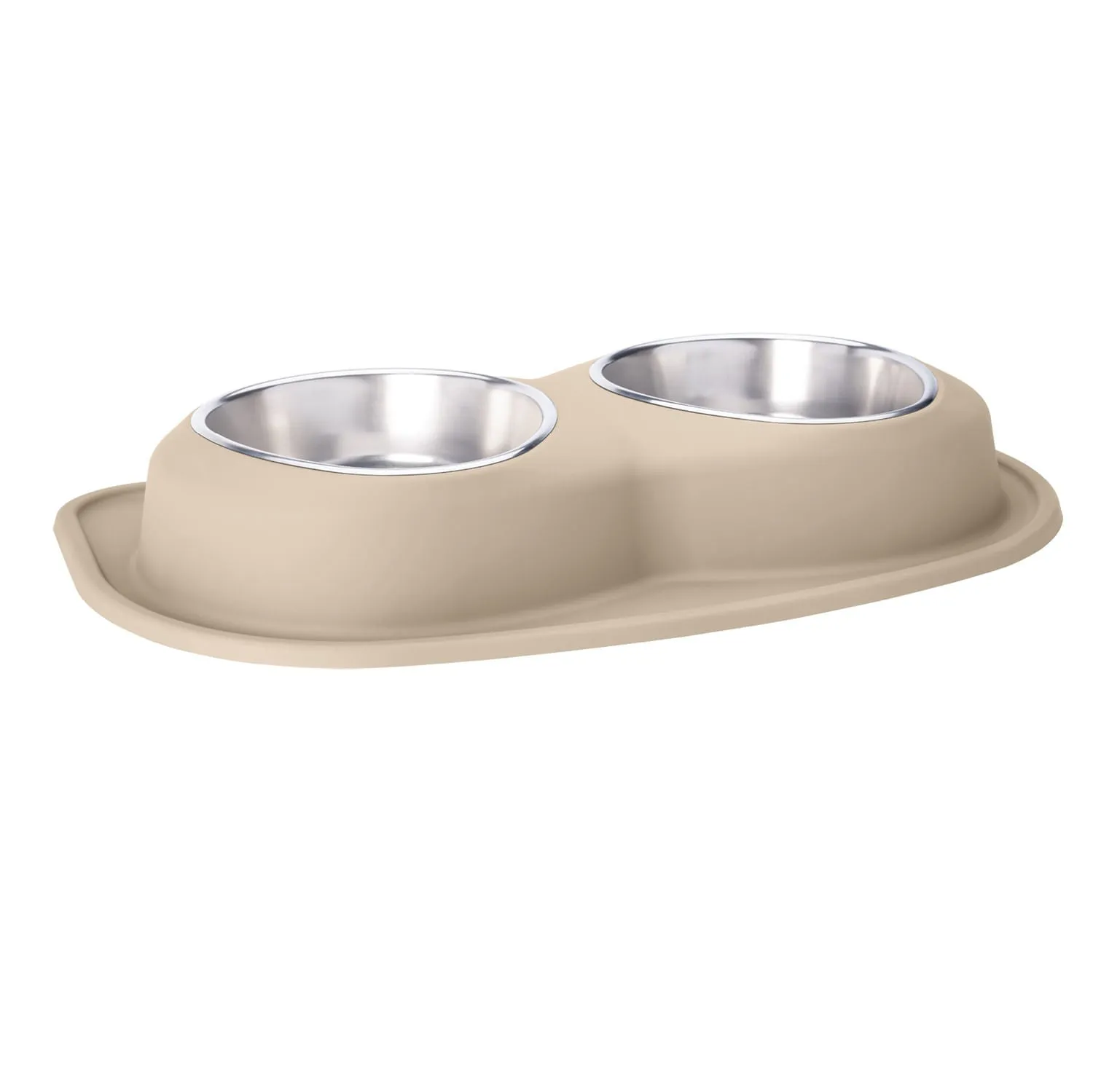 WeatherTech Double Low Pet Feeding System, Stainless Steel