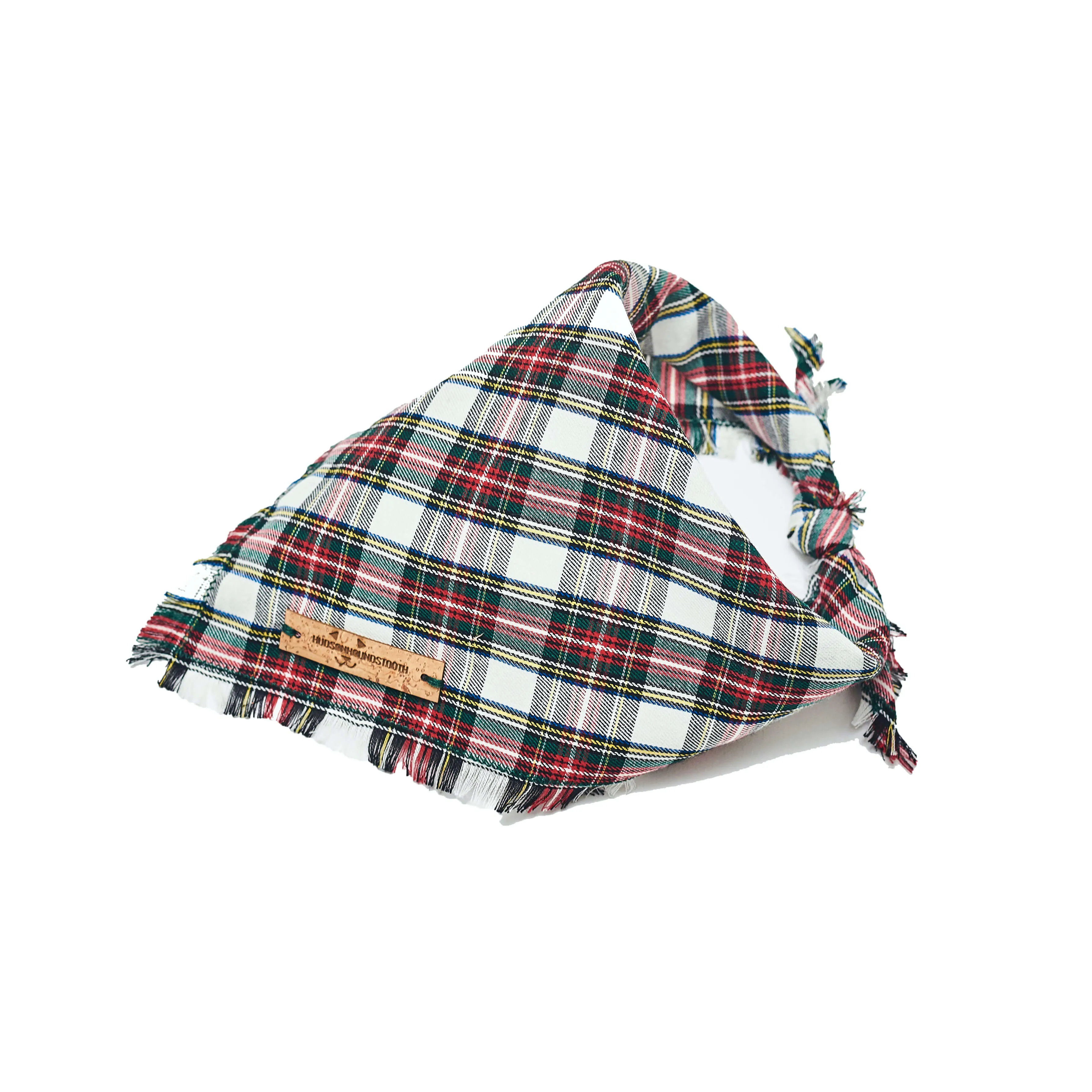 White Christmas Plaid Bandana