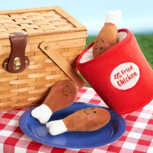 Zippy Paws Fried Chicken Burrow Dog Toys