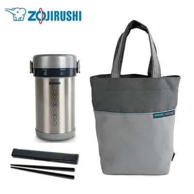 ZOJIRUSHI Stainless Steel Obento Lunch Set